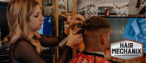 Pro stylist and World of Golf Hair Mechanix