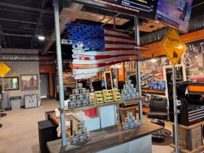 Hair Mechanix Palm Harbor barber shop interior on Alt 19, specializing in men’s haircuts