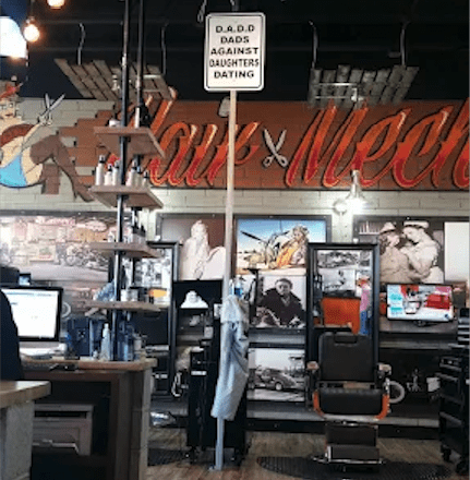 Picture of the coolest barber shop in Monroe